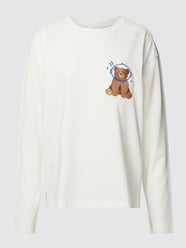 Longsleeve mit Motiv-Stitching von Jake*s Casual Beige - 15