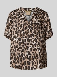 Regular Fit Bluse aus Viskose mit V-Ausschnitt von Smith and Soul Beige - 10