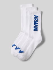 Socken mit Label-Stitching im 3er-Pack von Emporio Armani - 30
