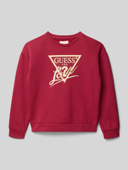 Bluza o kroju regular fit z nadrukiem z logo model ‘Active’ od GUESS - 36