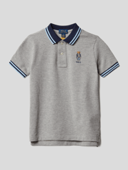 Poloshirt mit Kontraststreifen von Polo Ralph Lauren Kids Grau - 24