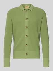 Kardigan rozpinany krój regular fit z domieszką kaszmiru od FTC-Cashmere - 8