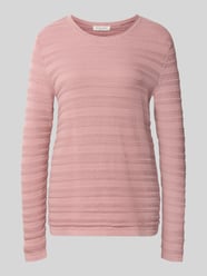 Regular Fit Pullover aus reiner Baumwolle in Strick-Optik von Christian Berg Woman Pink - 40