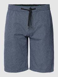 Regular Fit Bermudas mit Tunnelzug  Modell 'yarn' von Tom Tailor Denim Blau - 4