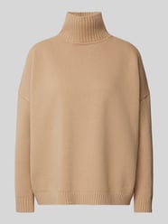 Sweter z dzianiny ze stójką model ‘BORGIA’ od Weekend Max Mara Brązowy - 29