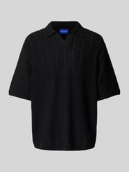 Koszulka polo o kroju relaxed fit z ażurowym wzorem model ‘PAROS’ od JACK & JONES - 15