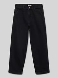 Loose fit baggy jeans van katoenmix, model 'GIA' van Only - 6