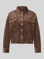 Loose Fit Hemdjacke aus reiner Baumwolle Modell 'MARINA' von ONLY - 34