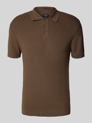 Gebreide polo met korte knoopsluiting van MCNEAL - 36