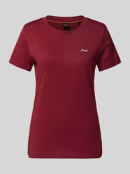 Regular Fit T-Shirt aus reiner Baumwolle Modell 'ESOGO' von BOSS Orange Bordeaux - 46