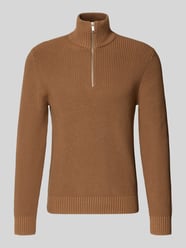 Slim fit gebreide pullover van pure katoen met schipperskraag van MCNEAL Beige - 46