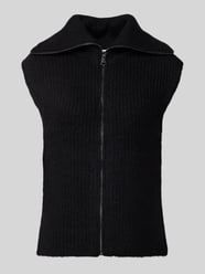 Slim Fit Strickweste aus Alpaka-Woll-Mix von s.Oliver BLACK LABEL Schwarz - 4