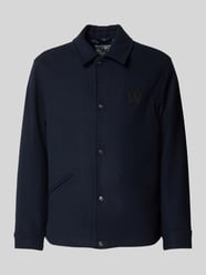 Regular Fit Hemdjacke mit Label-Stitching Modell 'Otis' von Wood Wood - 30