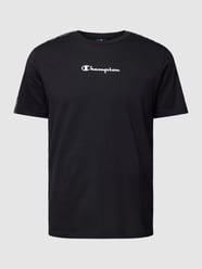 T-Shirt mit Label-Print Modell 'Tape' von CHAMPION Schwarz - 4