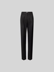 Tapered Fit Stoffhose mit Kellerfalten von black palms - 27