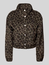 Regular Fit Blouson mit Allover-Muster Modell 'EMILIA' von Only Beige - 19