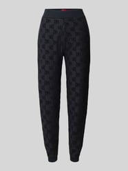 Slim fit sweatpants van katoenmix, model 'TERRYMONOGRAM' van HUGO - 45
