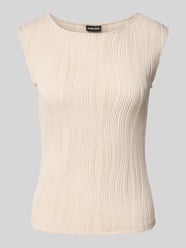 Slim Fit Top mit Strukturmuster Modell 'TINNIKA' von Pieces Beige - 37