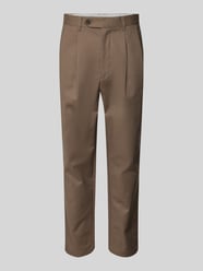 Regular tapered fit bandplooibroek met riemlussen van SELECTED HOMME - 38