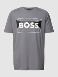 T-Shirt mit Label-Print von BOSS Green Grau - 25