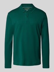 Regular fit poloshirt met lange mouwen van Christian Berg Men Groen - 36