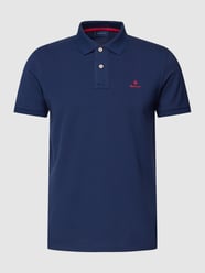 Poloshirt mit Kontraststreifen Modell 'CONTRAST COLLAR' von Gant Blau - 11