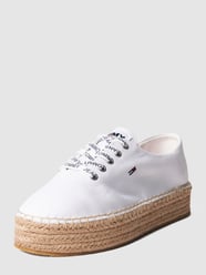 Espadrilles aus Textil mit Label-Details von Tommy Jeans Weiß - 27