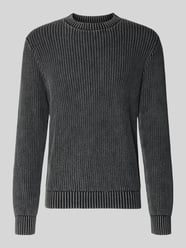 Sweter z dzianiny z prążkowanymi wykończeniami od Antony Morato - 11