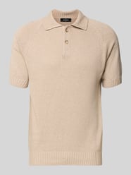 Regular Fit Poloshirt aus Baumwoll-Kaschmir-Mix mit Knopfleiste von Gran Sasso Beige - 9