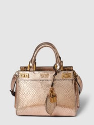 Torebka z efektem metalicznym model ‘KATEY MINI SATCHEL’ od Guess Złoty - 46