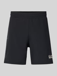 Szorty z elastycznym pasem i logo od EA7 Emporio Armani - 9