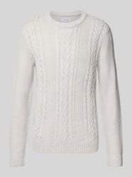 sweter z dzianiny o kroju regular fit z mieszanka bawełny model 'JAMES' od JACK & JONES - 11