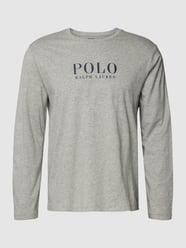 Longsleeve mit Label-Print Modell 'LIQUID' von Polo Ralph Lauren Underwear Grau - 10