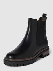 Chelsea Boots mit Label-Applikation Modell 'Essential' von Tamaris Schwarz - 46