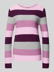 Regular Fit Strickpullover aus atmungsaktivem Baumwoll-Mix von Tom Tailor Pink - 7