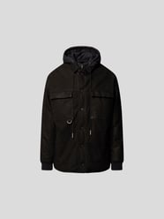 Lederjacke mit Kapuze von Stylebop Schwarz - 6