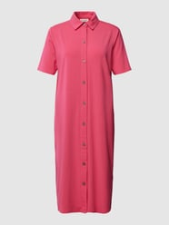 Knielanges Hemdblusenkleid mit durchgehender Knopfleiste von Marc O'Polo Pink - 12