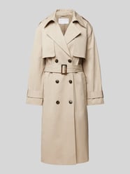 Trenchcoat mit doppelreihiger Knopfleiste von Jake*s Collection Beige - 15