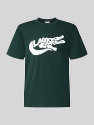 męski t-shirt o kroju regular fit z czystej bawełny od Lacoste - 35