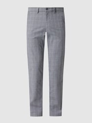Chino mit Stretch-Anteil von Christian Berg Men Grau / Schwarz - 45