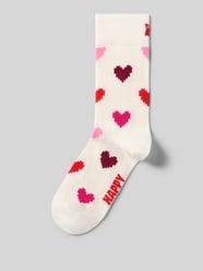 Socken aus elastischem Baumwoll-Mix Modell 'Pixel Heart' von Happy Socks - 40
