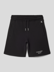 Korte broek met labeldetails van Calvin Klein Jeans Zwart - 48