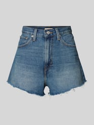 Szorty jeansowe z wysokim stanem i efektem znoszenia od Levi's® - 24