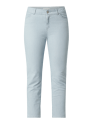 Slim Fit Jeans mit Stretch-Anteil in 7/8-Länge von Christian Berg Woman Blau - 37
