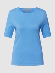 Strickpullover mit 1/2-Arm und Rundhalsausschnitt von Christian Berg Woman Selection Blau - 2