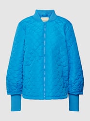 Gewatteerd jack met opstaande kraag, model 'Bingo' van FREE/QUENT Blauw - 1