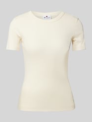 T-shirt z prążkowanym okrągłym dekoltem od Champion - 31