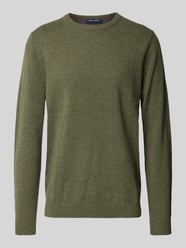 Gebreide pullover met ronde hals van Christian Berg Men Groen - 21