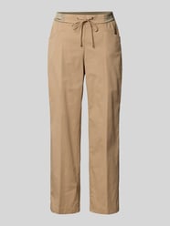 Wide leg stoffen broek met verkort model, model 'Sue' van TONI Beige - 32