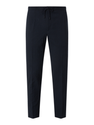 Slim Fit Hose mit Glencheck Modell 'Saturn' von Strellson Blau - 42